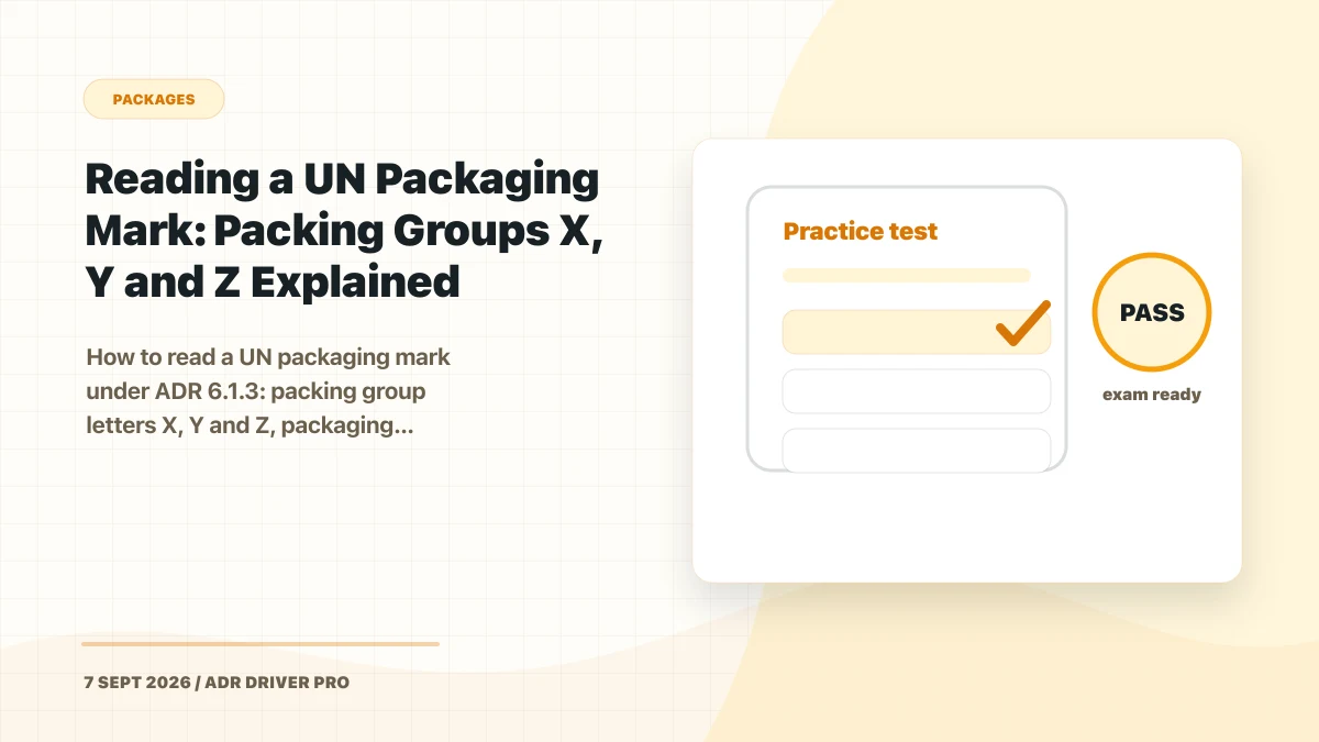 Featured photo for Reading a UN Packaging Mark: Packing Groups X, Y and Z Explained