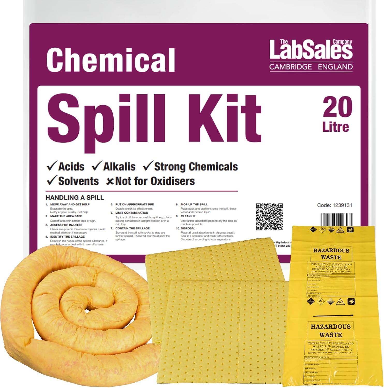 LabSales 20 L Chemical Spill Kit